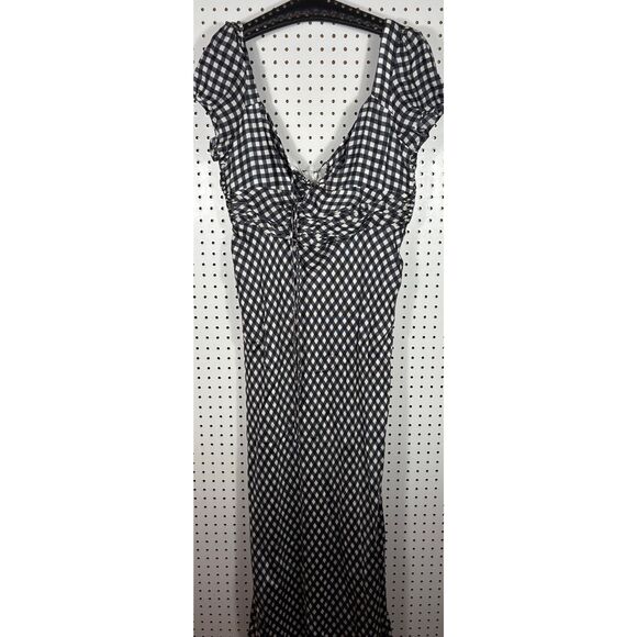 J.Crew Dresses & Skirts - J.Crew Collection tie-neck cap-sleeve maxi dress in gingham size 16